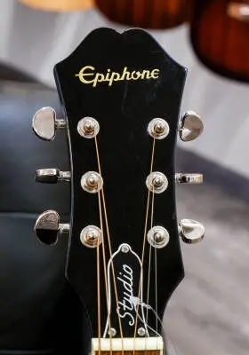 Epiphone - J-45 EC Studio Acoustic/Electric Guitar - Vintage Sunburst 2